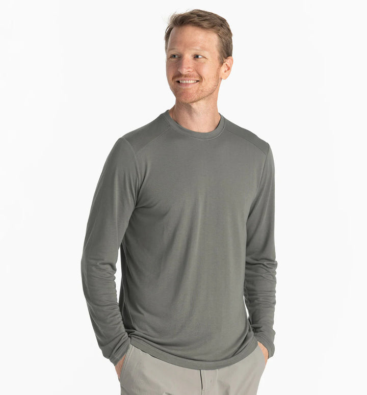 Free Fly Men's Bamboo Lightweight Long Sleeve: Fatigue