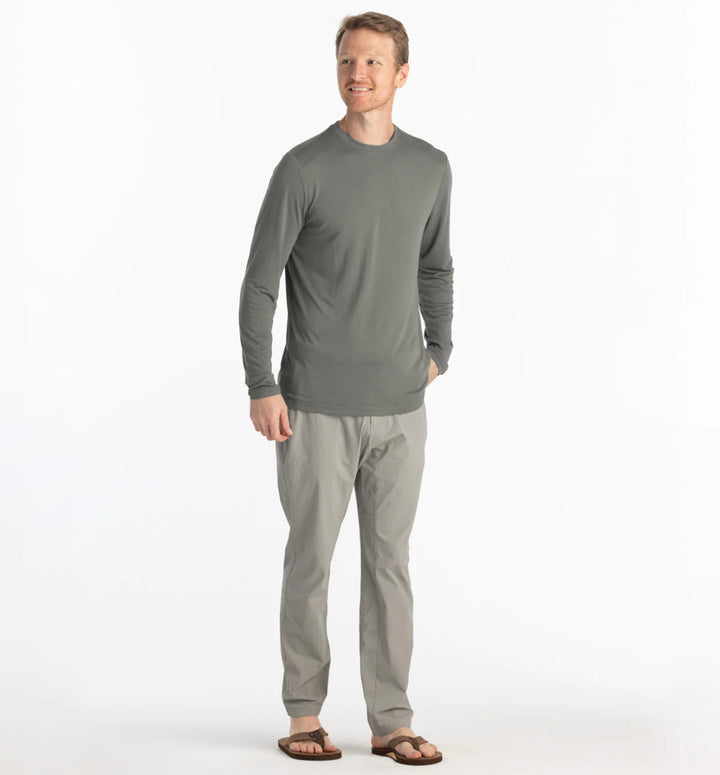 Free Fly Men's Bamboo Lightweight Long Sleeve: Fatigue