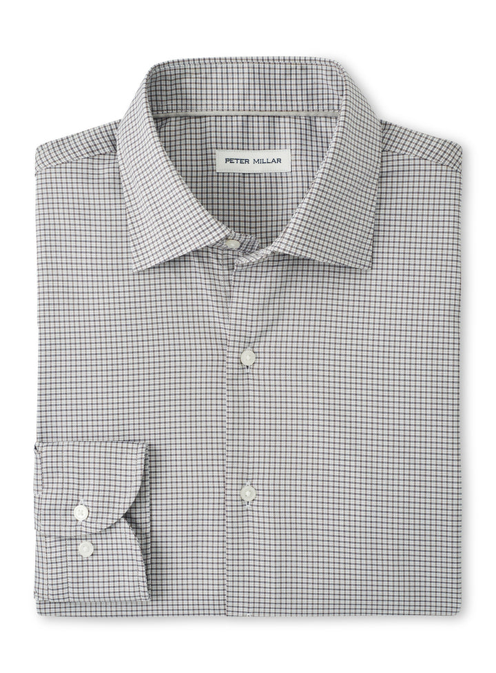 Peter Millar Jackson Crown Lite Cotton-Stretch Sport Shirt: Poplar Brown