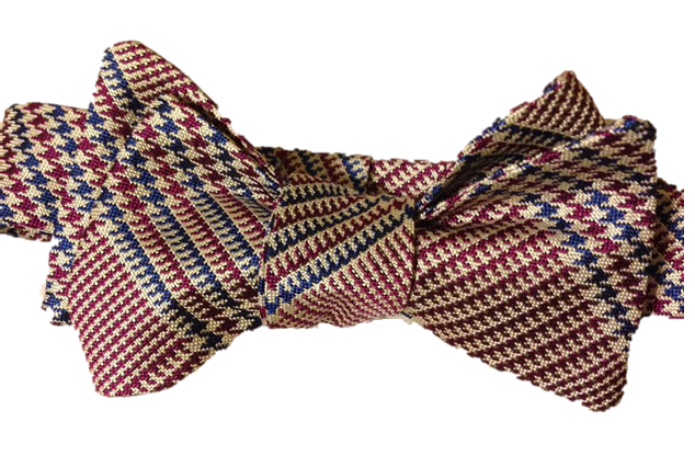 Craig Reagin Plaid Bowtie - Maroon