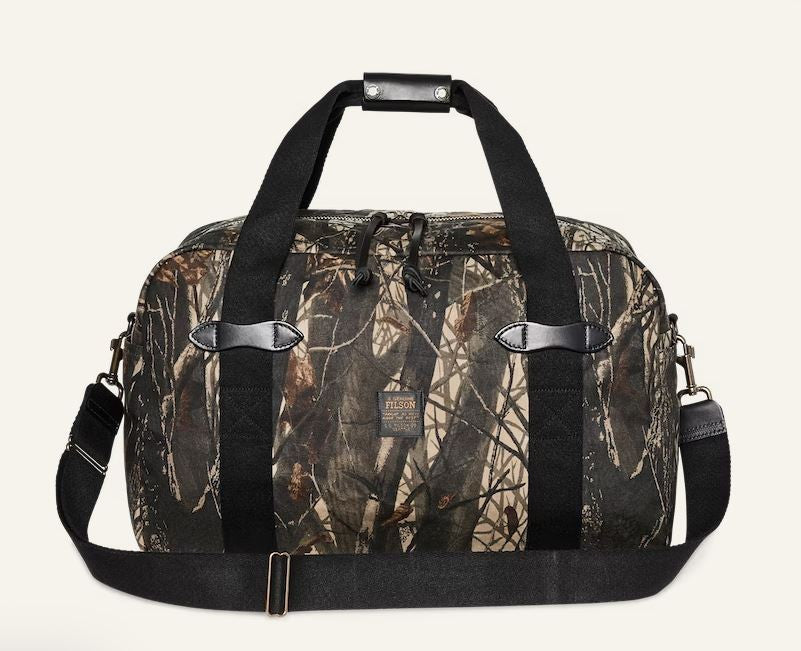 Filson Medium Tin Cloth Duffle Bag: Realtree Hardwoods Camo