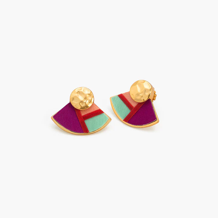 Brackish Stud Earring: Miltonia