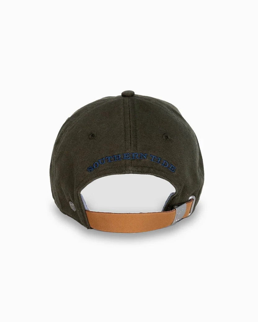 Southern Tide Mini Skipjack Leather Strap Hat: Forest