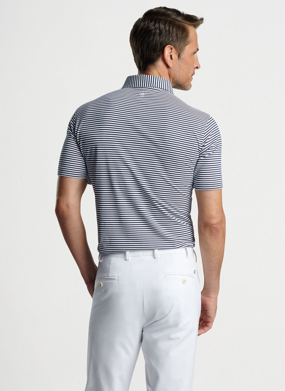 Peter Millar Mood Performance Mesh Polo: Navy