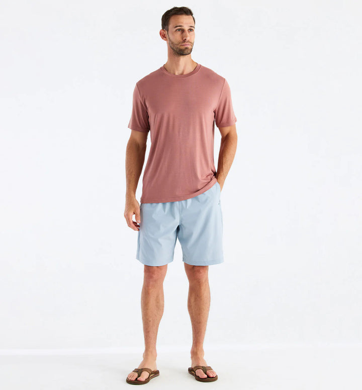 Free Fly Men's Bamboo Motion Tee: Redwood