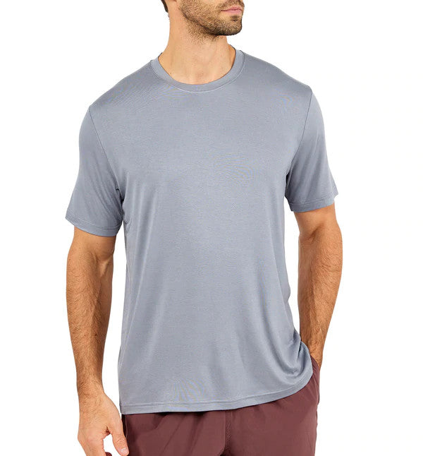 Free Fly Men's Bamboo Motion Tee: Slate