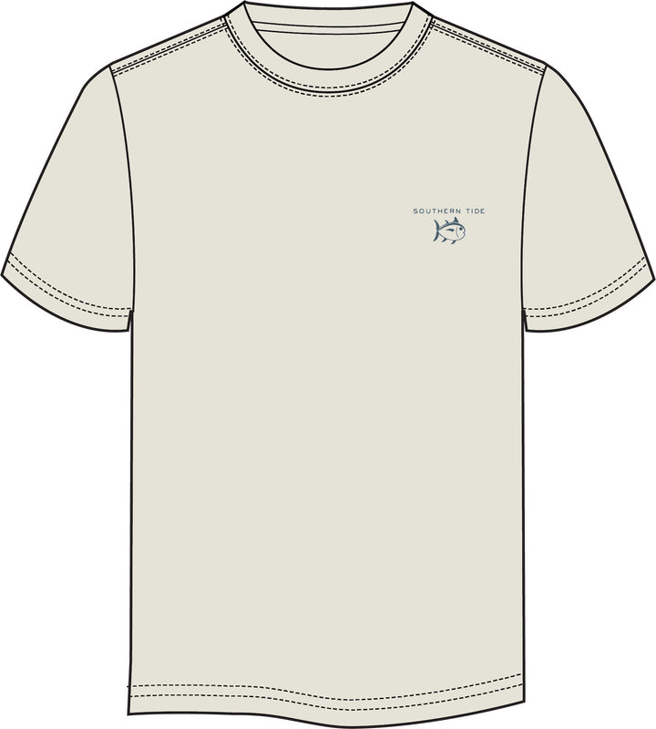 Southern Tide Golf Cart Short Sleeve T-shirt: Sand White