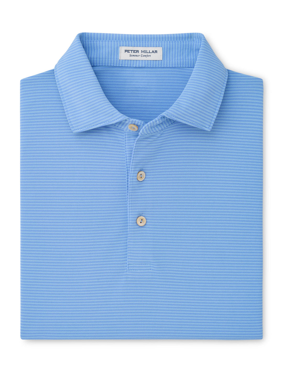 Peter Millar Candor Performance Mesh Polo: Estate Blue