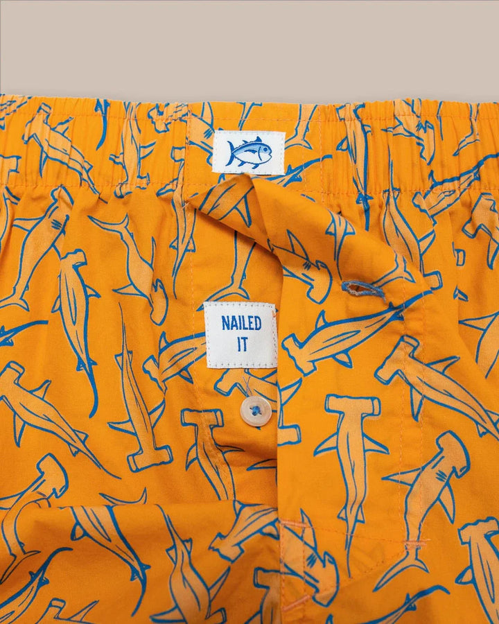 Southern Tide Nailed It Boxer: Tangerine Orange