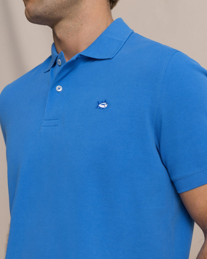 Southern Tide Skipjack Polo Shirt: Blue Stream