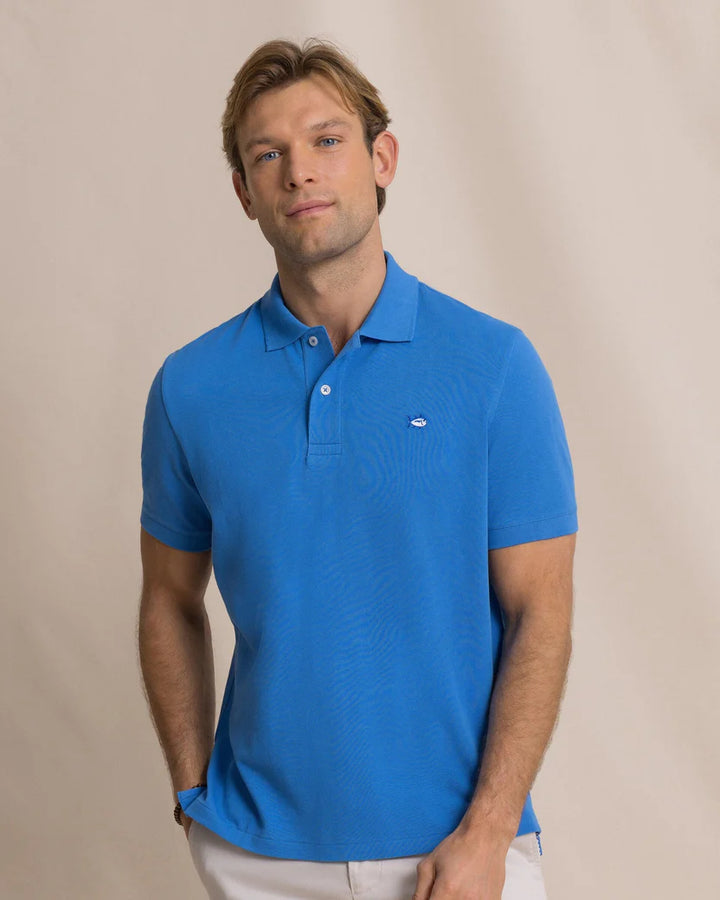 Southern Tide Skipjack Polo Shirt: Blue Stream