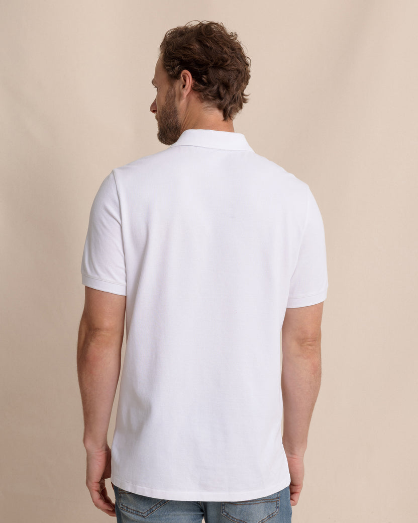 Southern Tide Skipjack Polo Shirt: Classic White