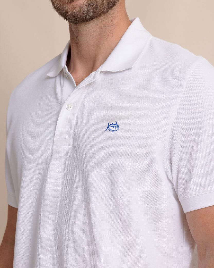 Southern Tide Skipjack Polo Shirt: Classic White