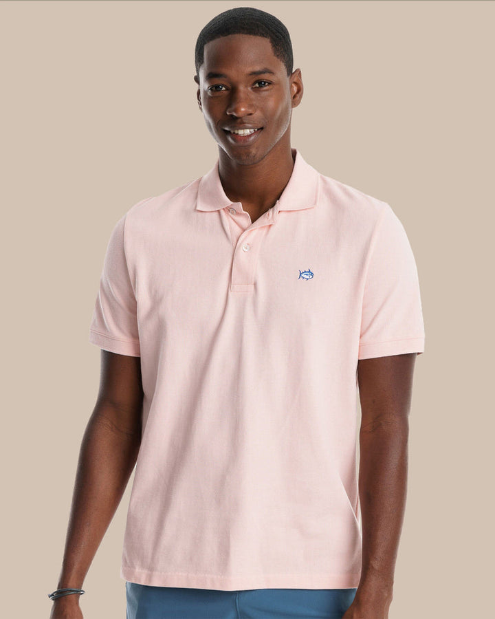 Southern Tide Skipjack Polo Shirt: Light Pink