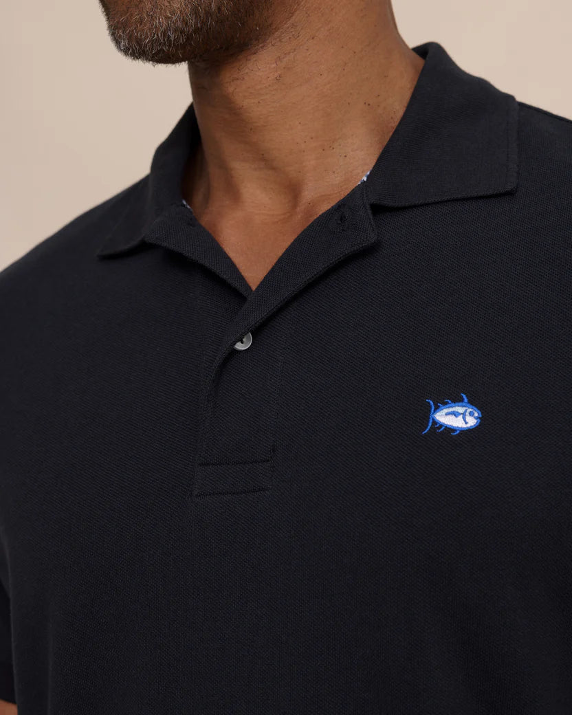 Southern Tide Skipjack Polo Shirt: Black
