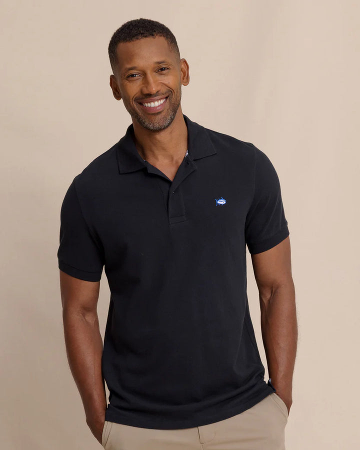 Southern Tide Skipjack Polo Shirt: Black