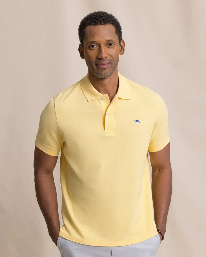 Southern Tide Skipjack Polo Shirt: Pineapple