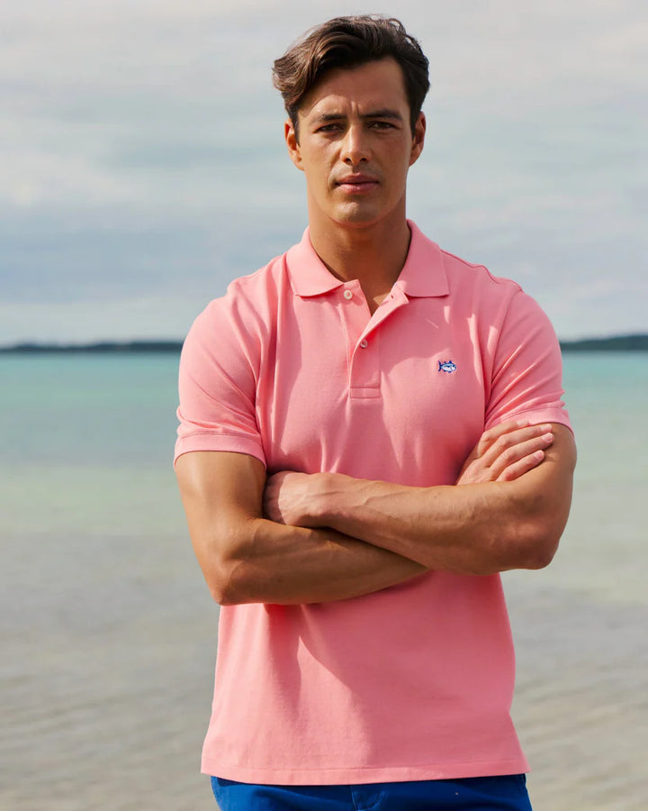 Southern Tide Skipjack Polo Shirt: Sea Pink