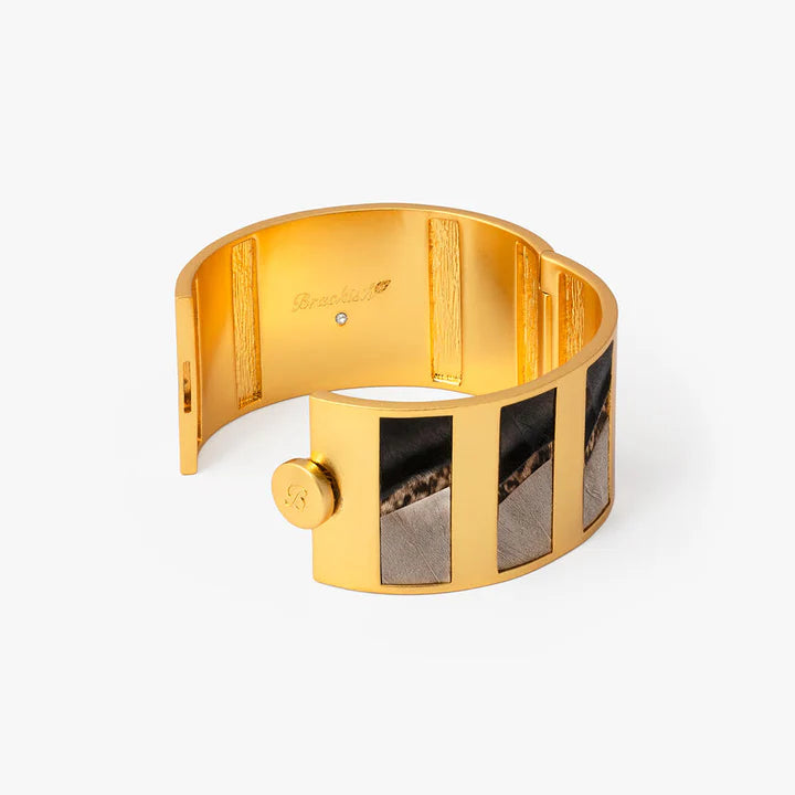 Brackish Nia Striped Hinge Cuff
