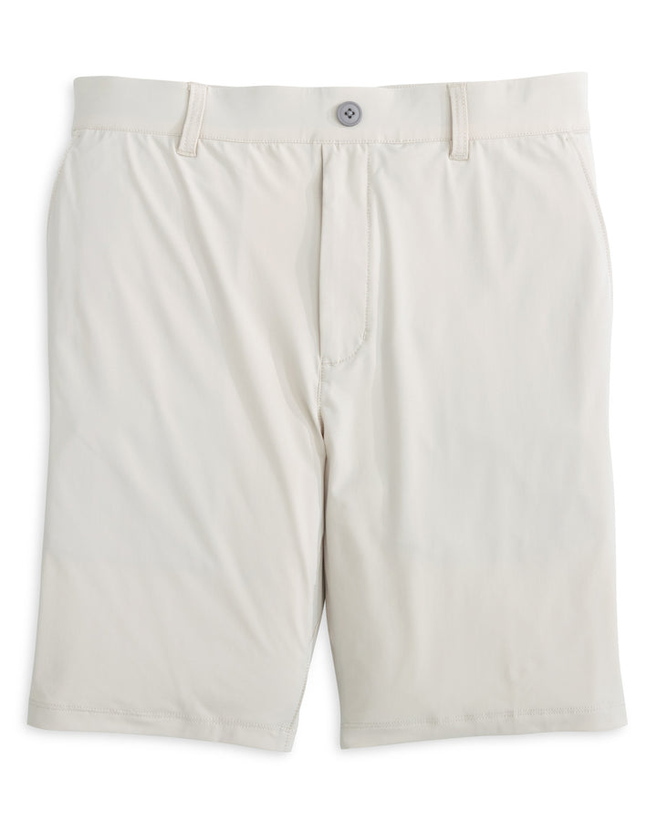 Johnnie-O Fusionn Knit Performance Pull-On Short 9": Stone