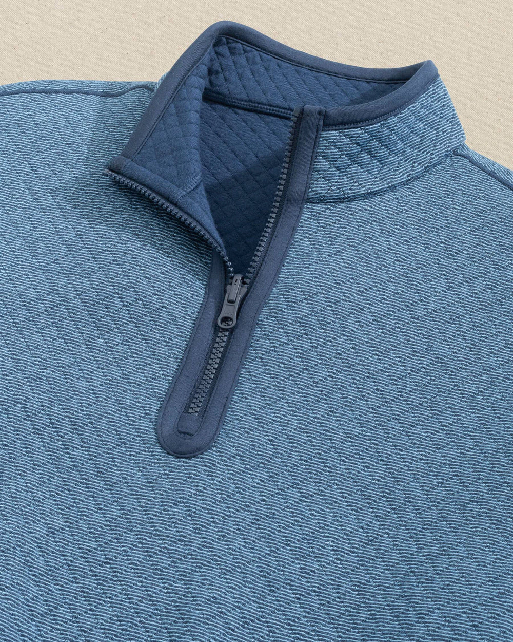 Southern Tide Oak Island Reversible Quarter Zip: Dress Blue