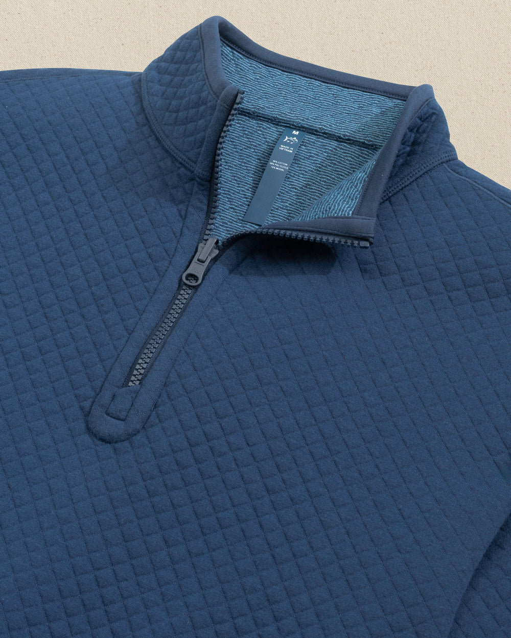 Southern Tide Oak Island Reversible Quarter Zip: Dress Blue