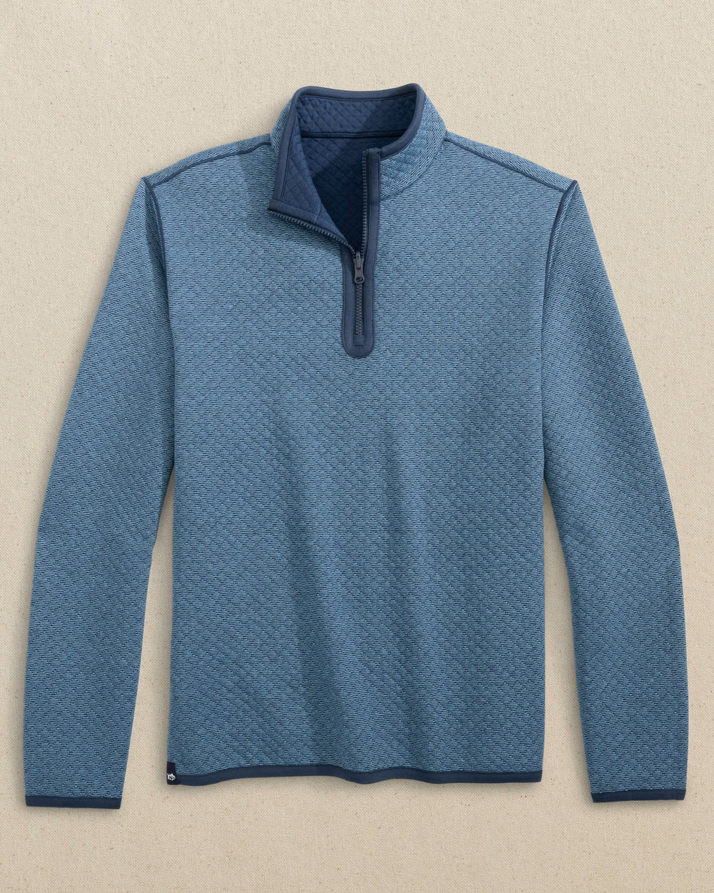 Southern Tide Oak Island Reversible Quarter Zip: Dress Blue