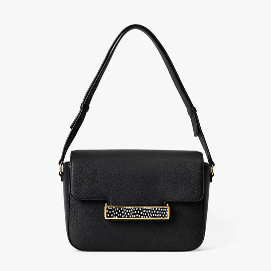 Brackish Oxford Handbag: Black/Guinea