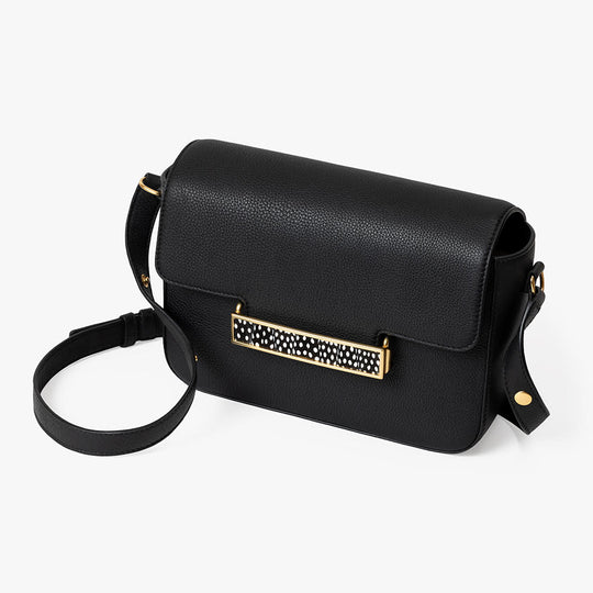 Brackish Oxford Handbag: Black/Guinea