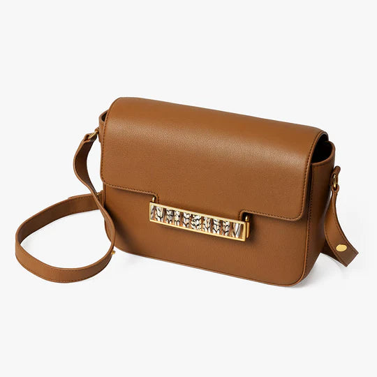 Brackish Oxford Handbag: Tan/Quail