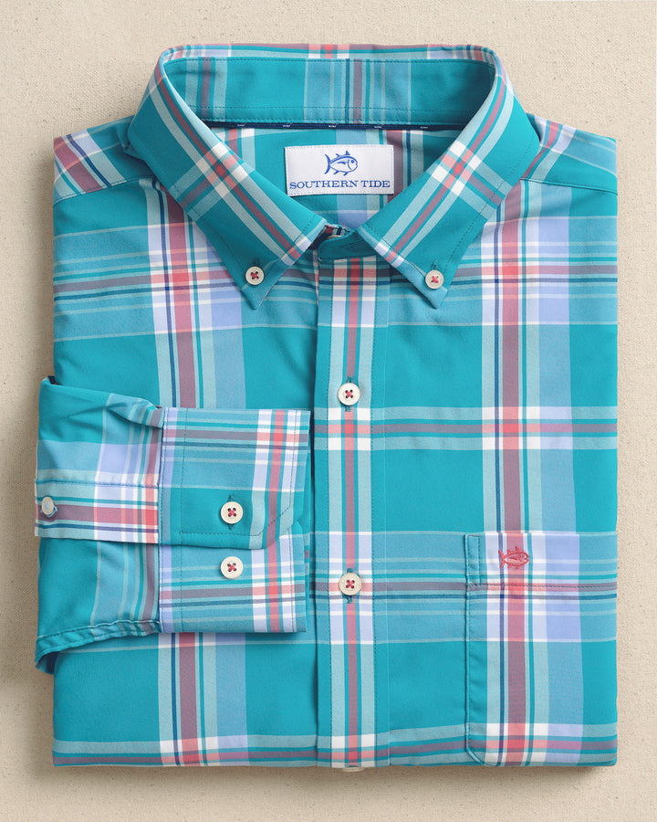 Southern Tide Intercoastal Greenview Sportshirt: Spruce Shade