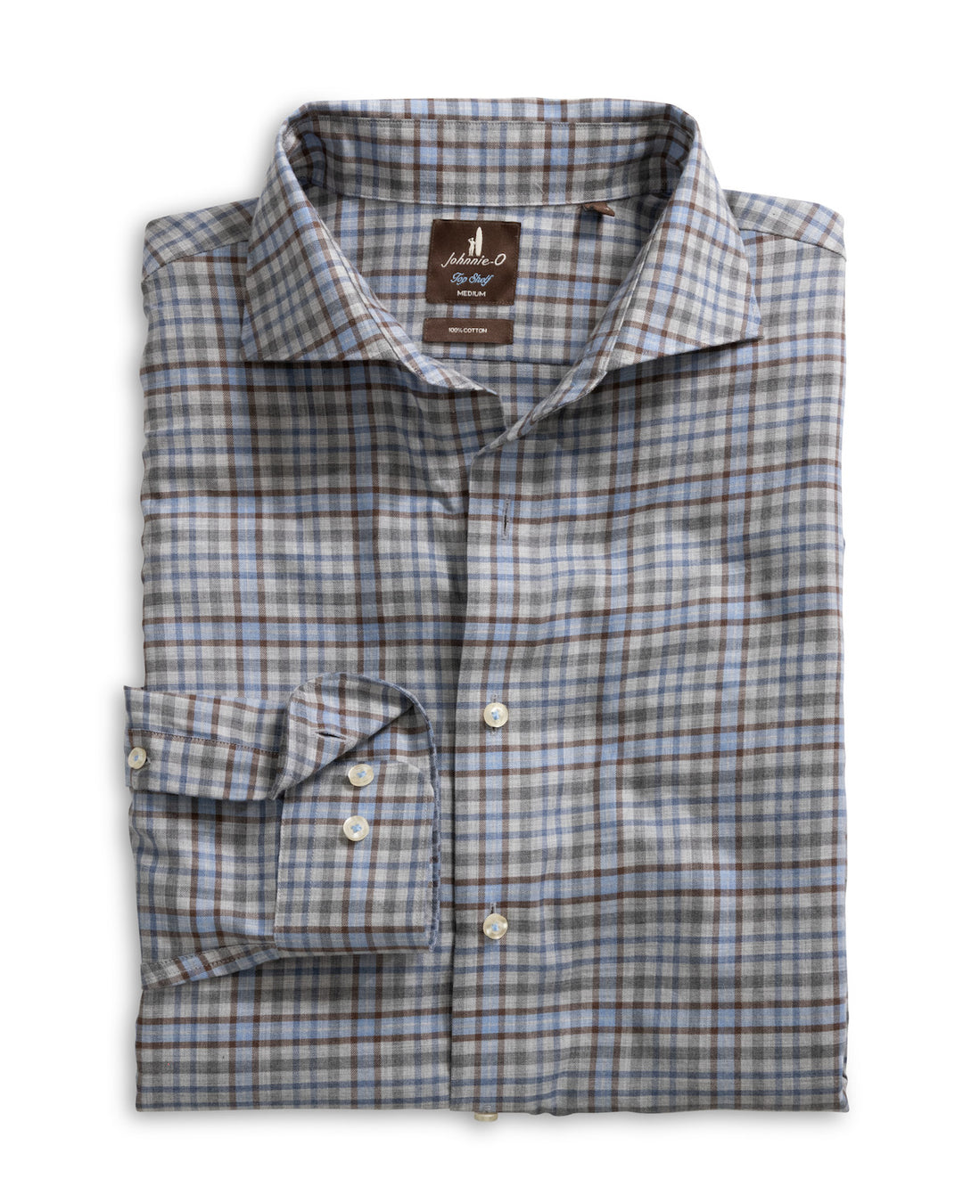 Johnnie-O Redwood Plaid Sport Shirt: Kona