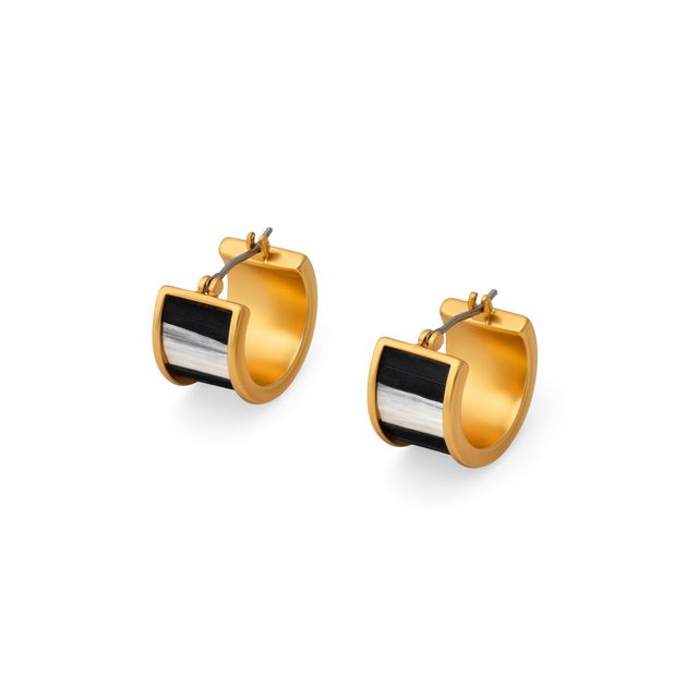 Brackish Gold Hoop Earring: Melissa