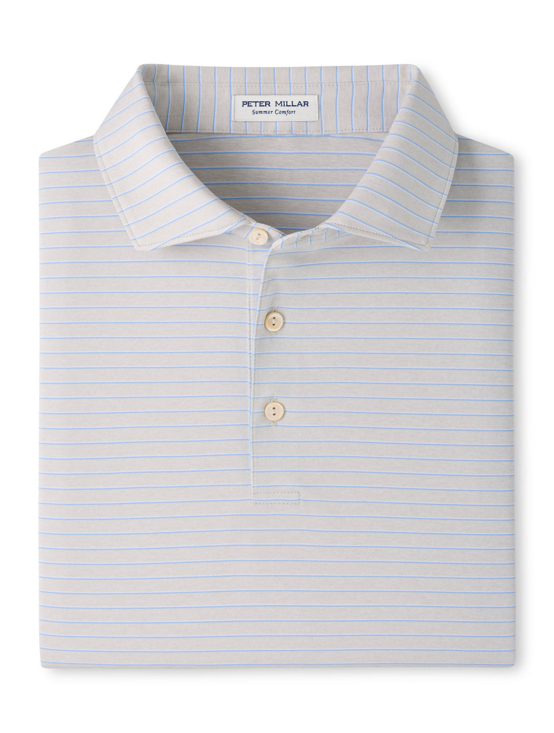 Peter Millar Oaks Performance Jersey Polo: British Grey