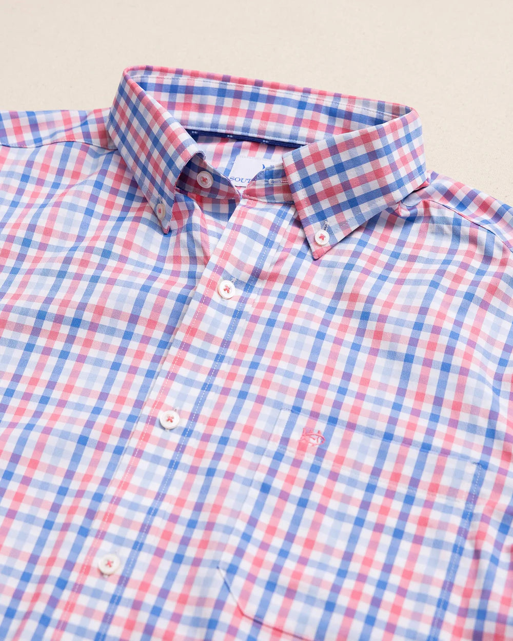 Southern Tide Palm Valley Coastal Breeze Sport Shirt: Island Pink