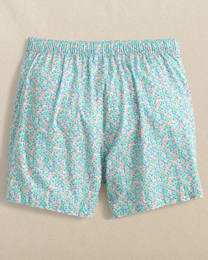 Southern Tide Petal Party Boxer: Classic White