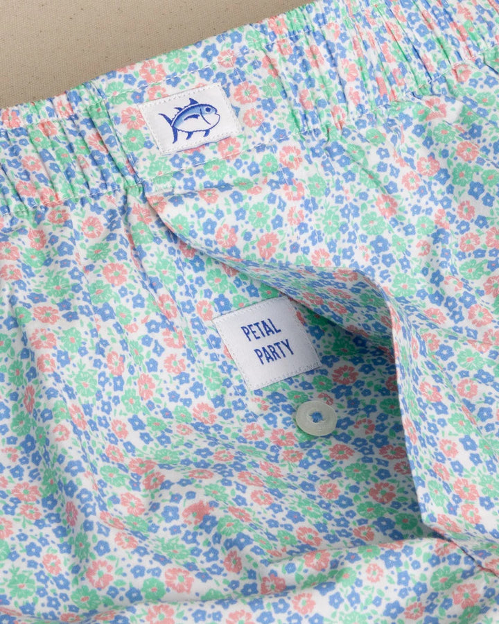 Southern Tide Petal Party Boxer: Classic White