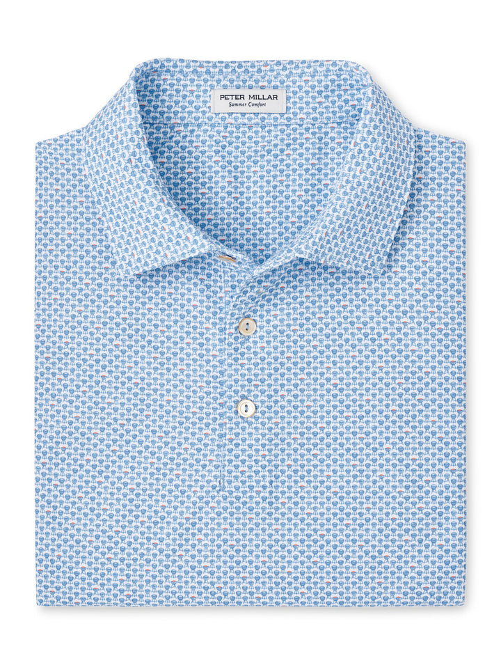 Peter Millar Grill And Chill Performance Mesh Polo: White