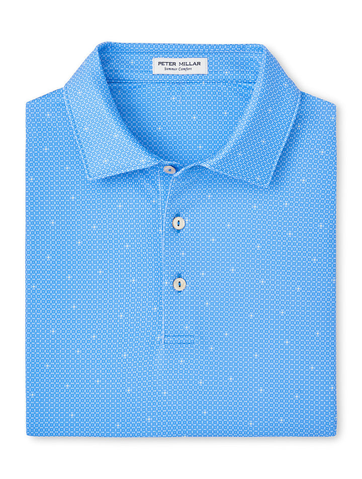 Peter Millar North Star Performance Jersey Polo: Liberty Blue