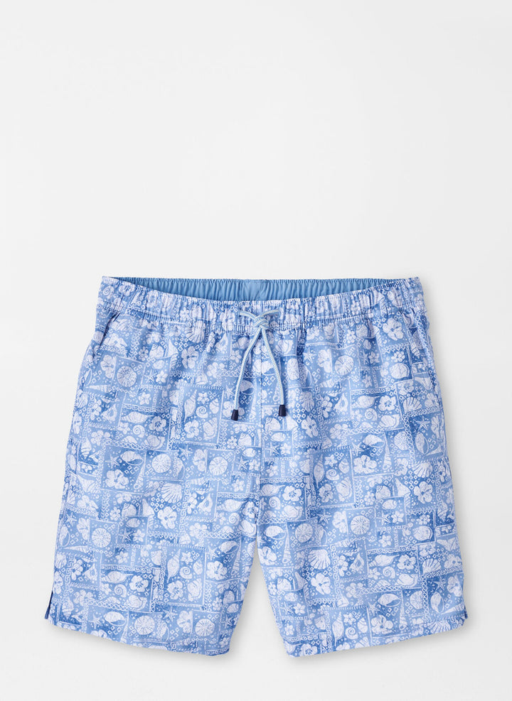 Peter Millar Shell Patchwork Swim Trunk: Bonnet