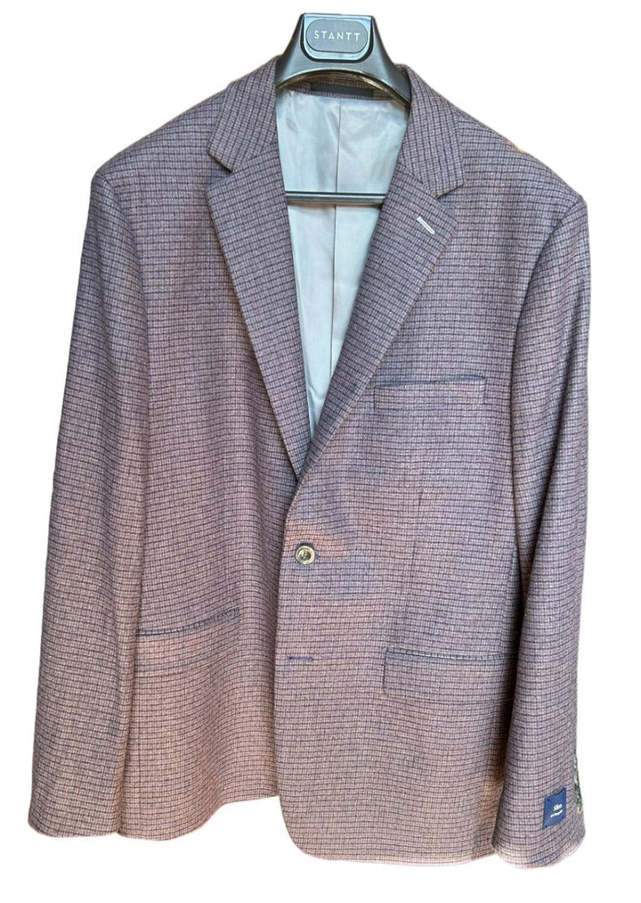 Stantt Multi Plum Houndstooth Blazer