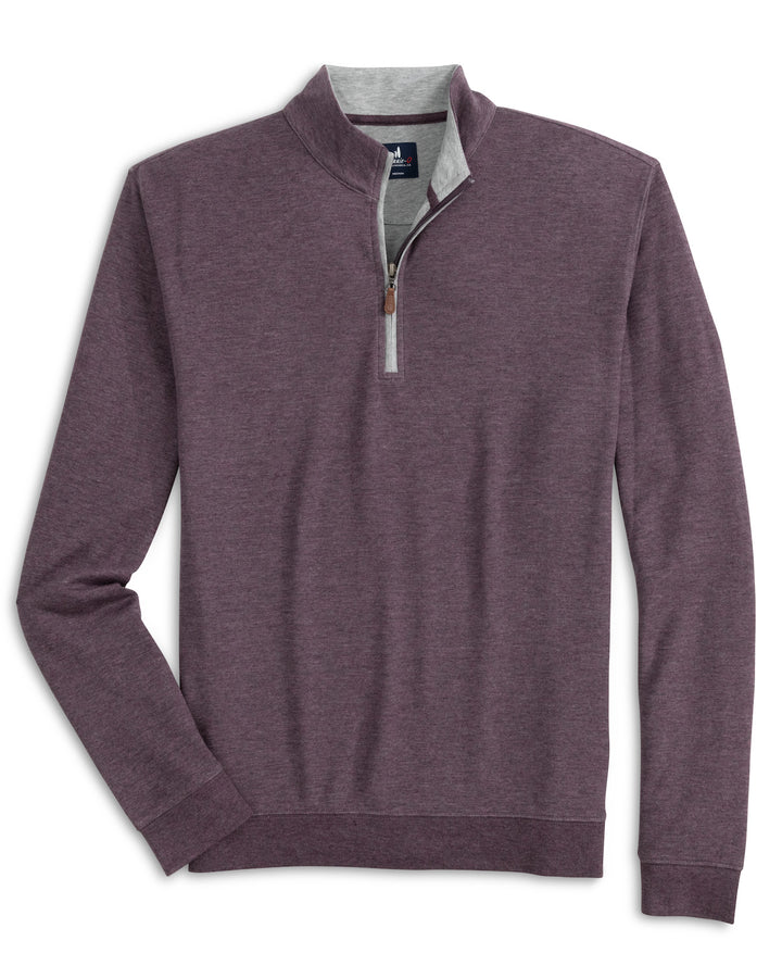 Johnnie-O Sully 1/4 Zip Pullover: Royal Plum