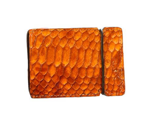 Torino Faux Python Cash Cover: Orange