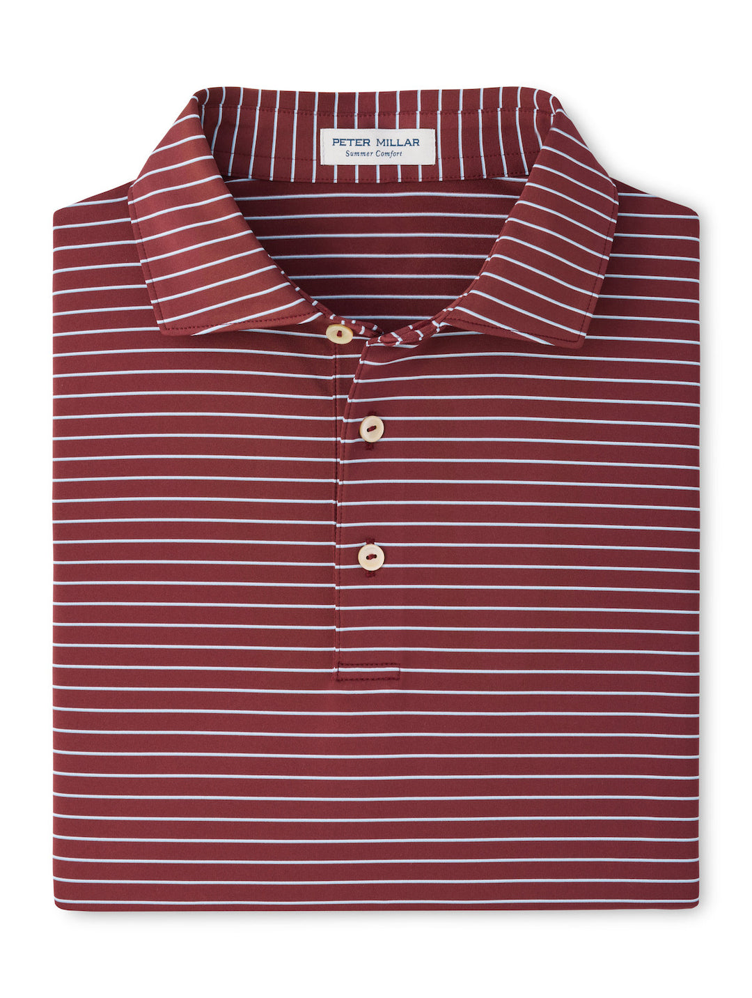 Peter Millar Oaks Performance Jersey Polo: Bordeaux
