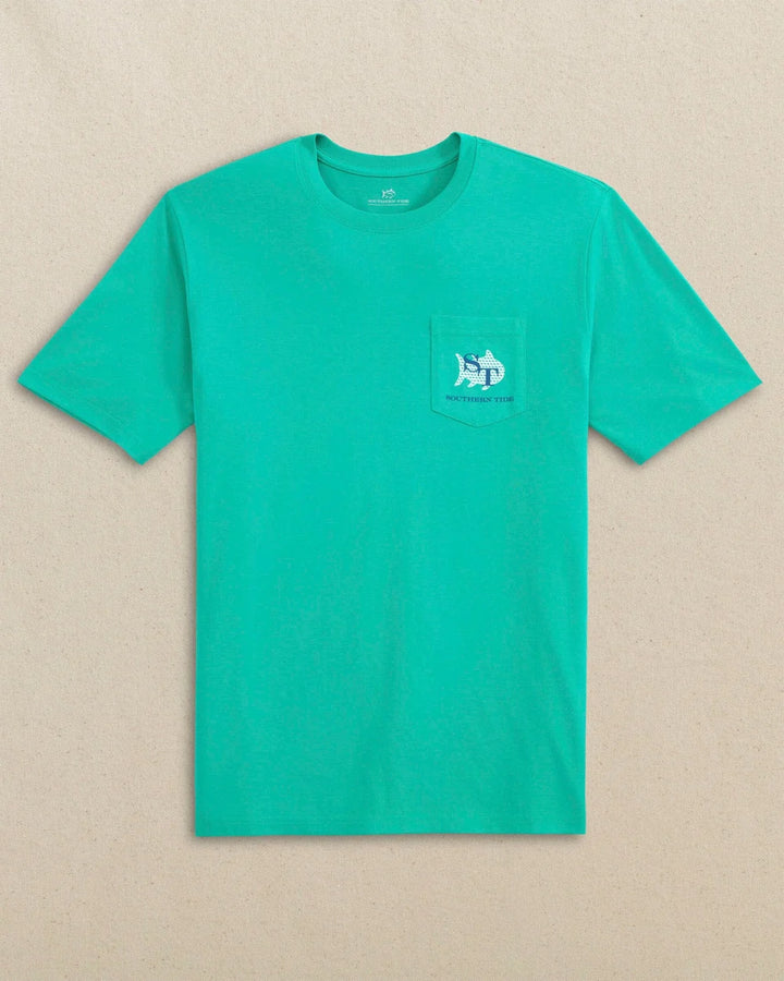 Southern Tide Quiet Please Short Sleeve T-shirt: Persian Green