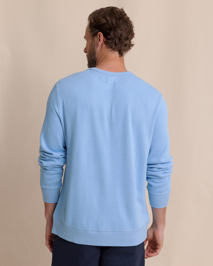 Southern Tide Long Sleeve East Bay Crew: Ocean Channel
