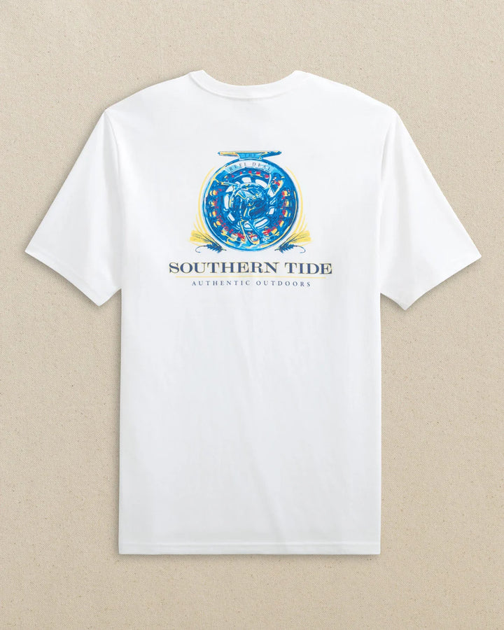 Southern Tide Reel Deal Short Sleeve T-Shirt: Classic White