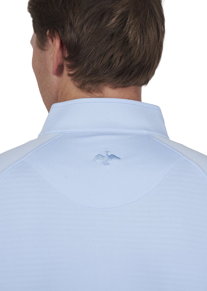 Harlestons The Folly 1/4 Zip: Weekend Blue