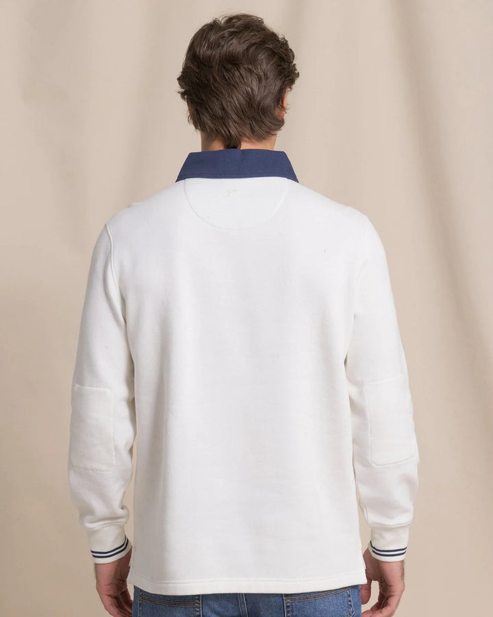 Southern Tide Rugby Sweatshirt: Sand White