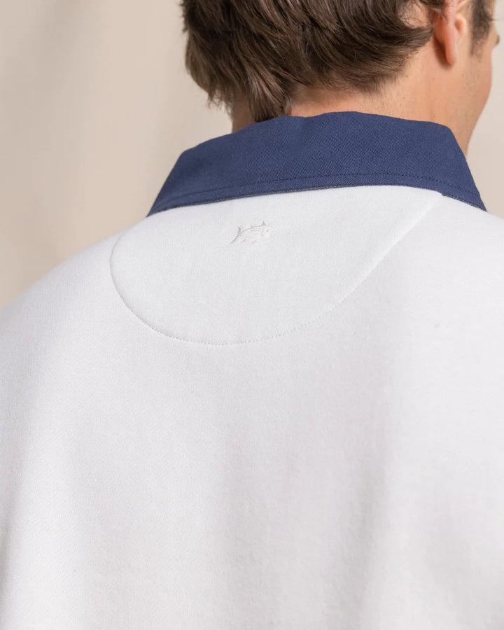Southern Tide Rugby Sweatshirt: Sand White